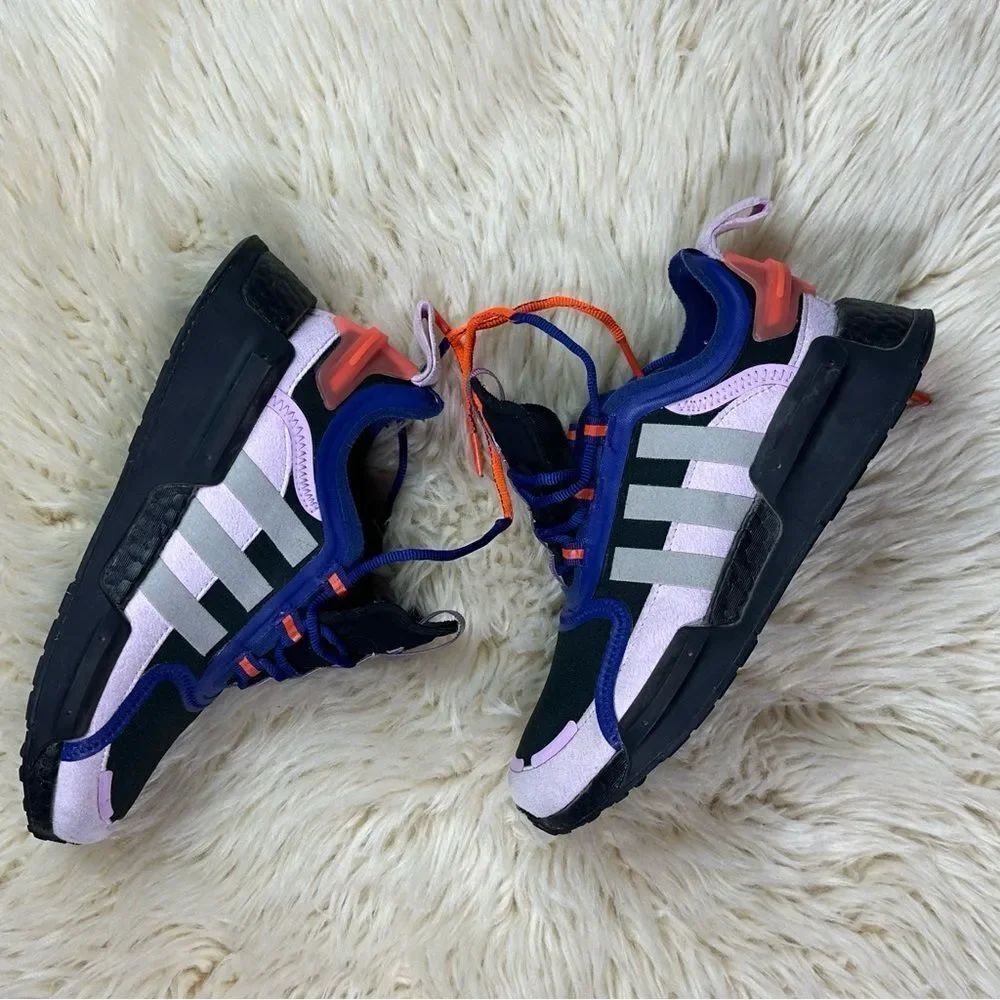 Adidas Women's Athletic Shoes - Black, Pink, and Blue